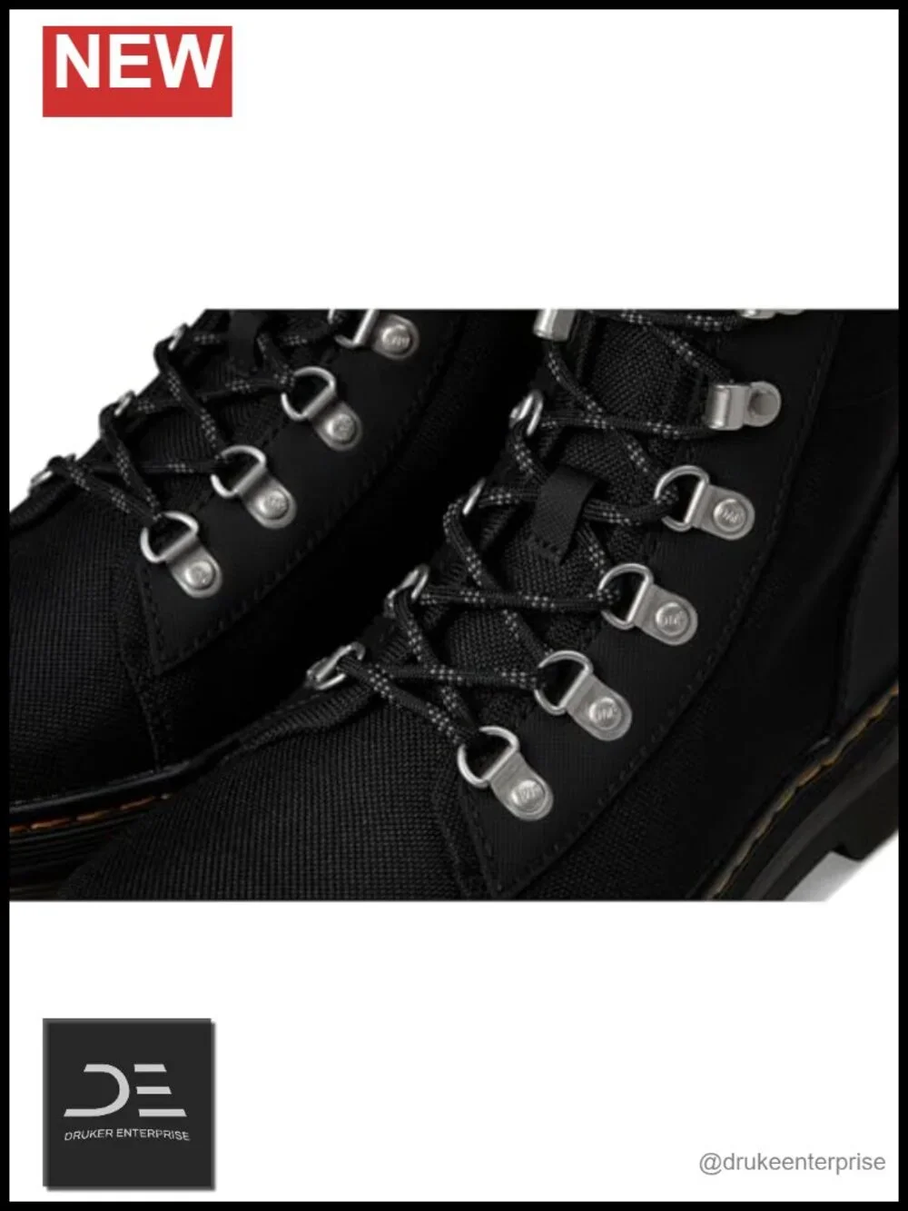 Dr. Martens Combs W Tie Boot Ankle Bootie Tonal Hiker Laces
